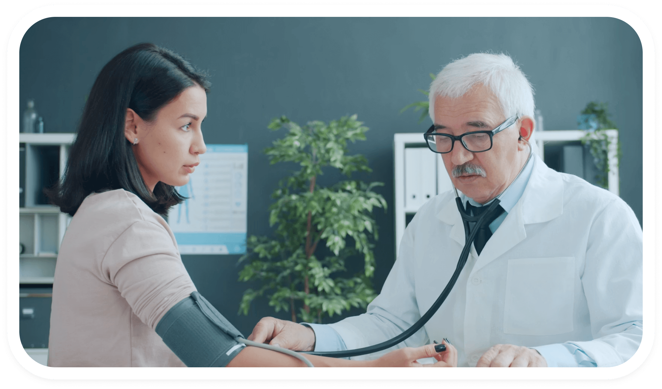 Doctor consulting with a patient